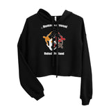 Human Carousel Crop Hoodie