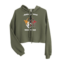 Human Carousel Crop Hoodie