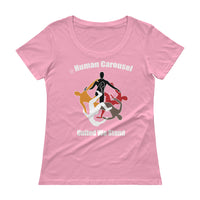 Human Carousel Ladies' Scoopneck T-Shirt