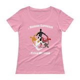 Human Carousel Ladies' Scoopneck T-Shirt