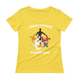Human Carousel Ladies' Scoopneck T-Shirt