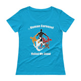 Human Carousel Ladies' Scoopneck T-Shirt
