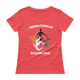 Human Carousel Ladies' Scoopneck T-Shirt