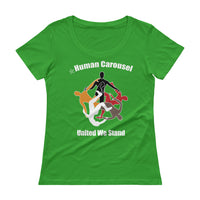 Human Carousel Ladies' Scoopneck T-Shirt