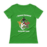 Human Carousel Ladies' Scoopneck T-Shirt