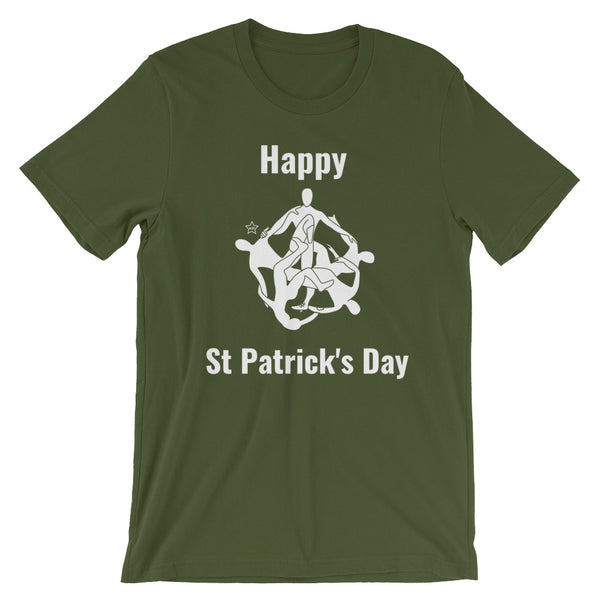 ST Patrick's Day Human Carousel Short-Sleeve Unisex T-Shirt