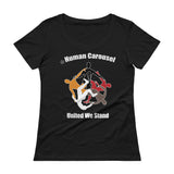 Human Carousel Ladies' Scoopneck T-Shirt
